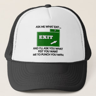 Frag mir, was Ausfahrt und frage dir was Faust? Truckerkappe