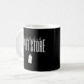 Frag mir, was ich beim Thrift Store Thrifting gefu Kaffeetasse (Vorderseite Links)