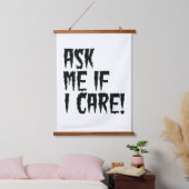 FRAG MIR, WENN ICH MICH SORGE! WANDTEPPICH MIT HOLZRAHMEN (Schlafzimmer)