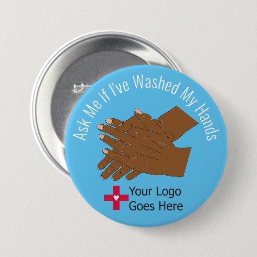 Frag mir, wenn ich mir die Hände gewaschen habe Button (Vorne & Hinten)