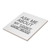 Frag mir, wie ich mich nicht kümmere fliese (Seite)