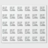 Frag mir, wie ich mich nicht kümmere geschenkpapier (Flach)