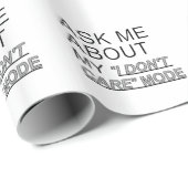 Frag mir, wie ich mich nicht kümmere geschenkpapier (Rolleneckpunkt)