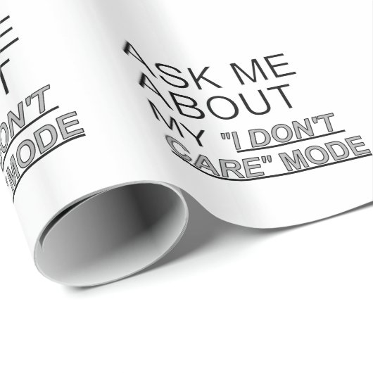 Frag mir, wie ich mich nicht kümmere geschenkpapier (Rolleneckpunkt)