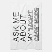 Frag mir, wie ich mich nicht kümmere küchentuch (Vertikal)