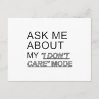 Frag mir, wie ich mich nicht kümmere