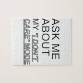 Frag mir, wie ich mich nicht kümmere puzzle (Horizontal)