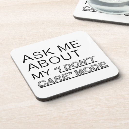 Frag mir, wie ich mich nicht kümmere untersetzer (Linke Seite)