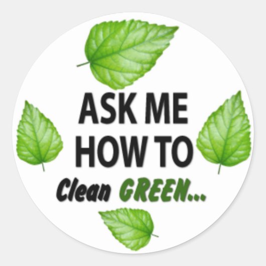 Frag mir, wie runder aufkleber (Vorderseite)