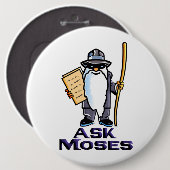 Frag Moses Button (Vorne & Hinten)