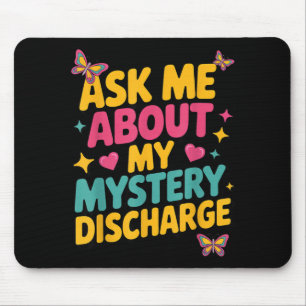 Frag Mysterium Entladung Sarkastische Gehirnverrot Mousepad