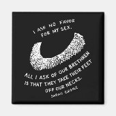 Frag Nein Gefallen Magnet (Vorne)