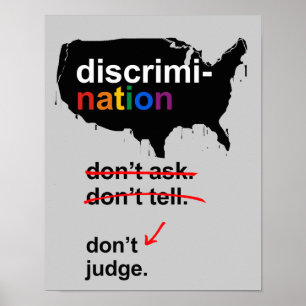 Frag nicht. Erzähl es nicht. Nicht beurteilen Poster