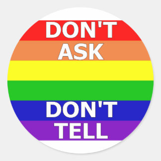 Frag nicht, es nicht zu sagen runder aufkleber