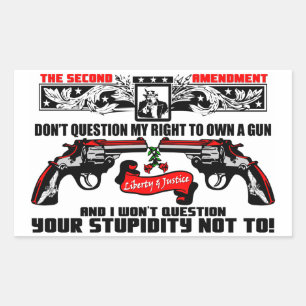 Frag nicht mein Recht Rechteckiger Aufkleber