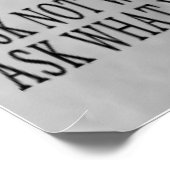 Frag nicht poster (Ecke)