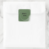 Frag nicht quadratischer aufkleber (Tasche)