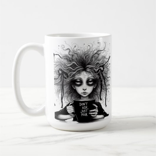 Frag nicht, schütte einfach. kaffeetasse (Links)