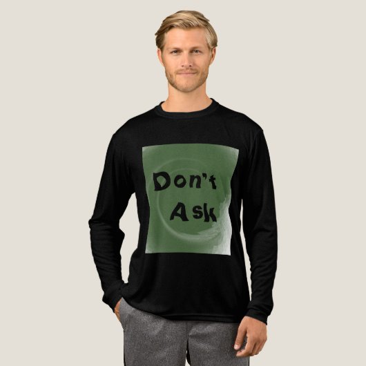 Frag nicht Tri-Blend shirt (Volle Vorderseite)