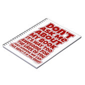 Frag nicht über mein Buch Funny Author Promo (Linke Seite)