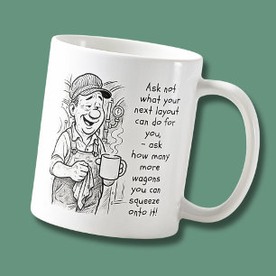 Frag nicht, was Sie als Nächstes tun - Fahrergewoh Kaffeetasse