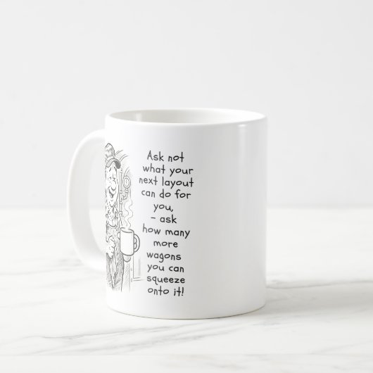 Frag nicht, was Sie als Nächstes tun - Fahrergewoh Kaffeetasse (Vorderseite Links)