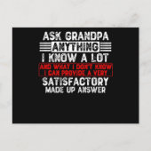 Frag Opa Alles Postkarte (Vorderseite)