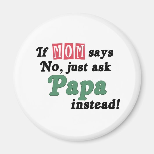 Frag Papa Magnet (Vorne)