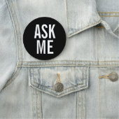 Frag| Schwarzes Volunteer-Abzeichen Namensschild (Beispiel)