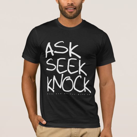 Frag Seek Knock — DRuss-Version T-Shirt (Vorderseite)