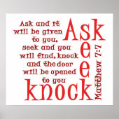 Frag Seek Knock Poster (Vorne)