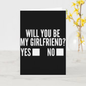 Frag sie, ob du meine Freundin sein möchtest, süße Karte (Gelbe Blume)