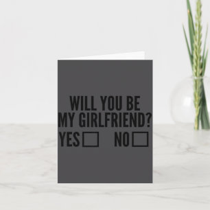 Frag sie, Wirst du meine Freundin sein, Valentinst Karte