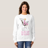 Frag-Sweatshirt Sweatshirt (Vorne ganz)