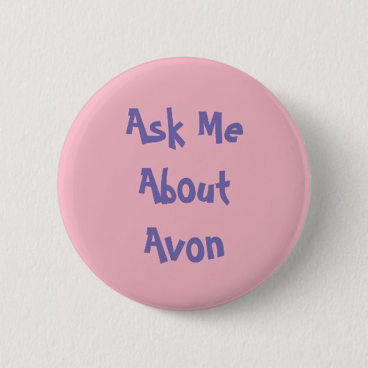 Frag über Avon Button (Vorderseite)