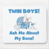 Frag über meine Zwillingsschwänze und Geschenke Mousepad (Vorne)