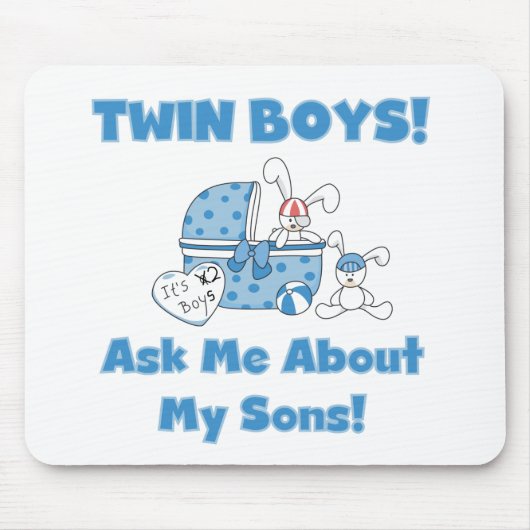 Frag über meine Zwillingsschwänze und Geschenke Mousepad (Vorne)