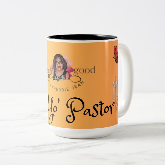 Frag yo Pastor Zweifarbige Tasse (VorderseiteRechts)