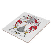 Fraga-Familienwappen Fliese (Seite)