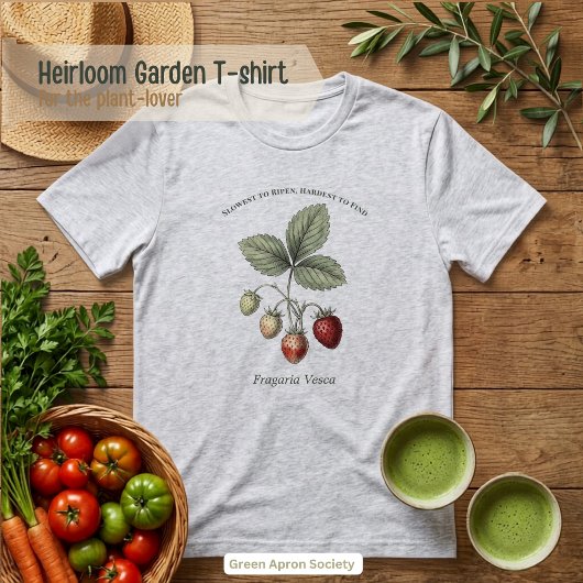 Fragaria Vesca Erdbeere Botanischer Garten Tri-Blend Shirt