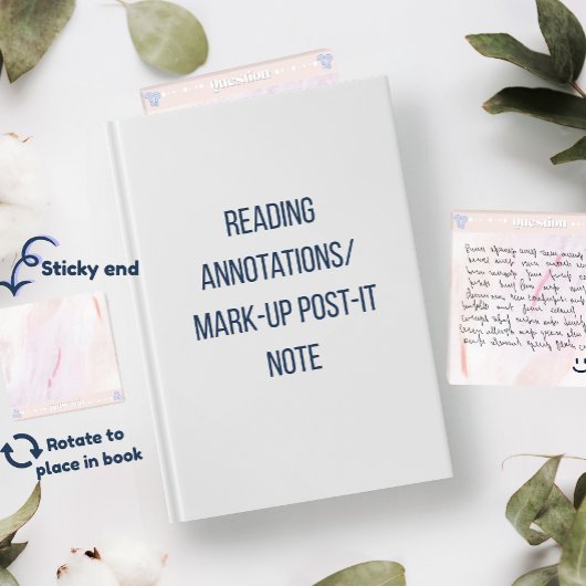 Frage Acryl-Leseannotation Post-it Klebezettel