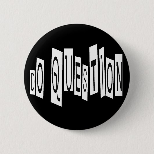 Frage-Button Button (Vorderseite)