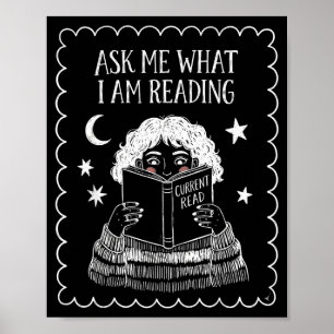 Frage den lesenden Büchern liebt Bibliothekar was  Poster