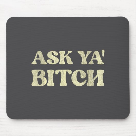 Frage dich lustige sarkastische Redewendung  Mousepad (Vorne)