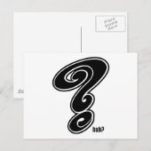 Frage ~ Frage Mark Huh Was? Postkarte (Vorne/Hinten)