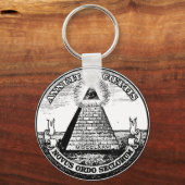 Frage Illuminati Neue Weltordnung Schlüsselanhänger (Vorderseite)
