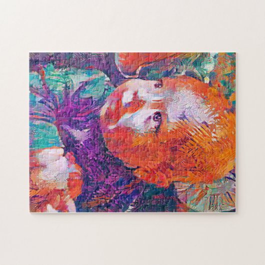 Frage in den Augen eines Babys whimsical Puzzle (Horizontal)