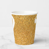 Frage Mark Bachelorette Gold Glitzer Paper Cups Pappbecher (Links)