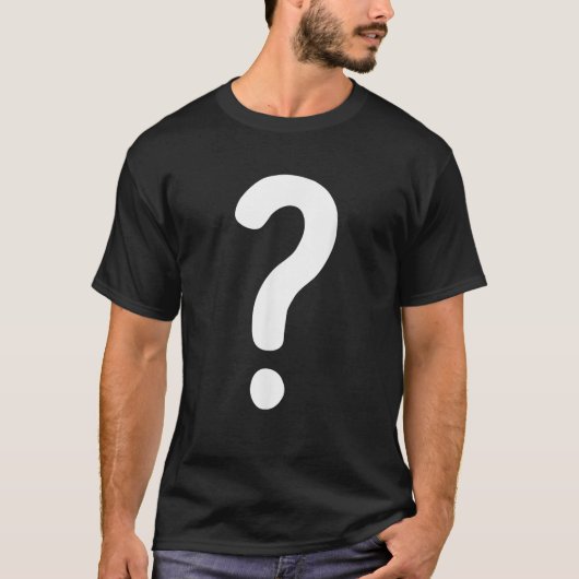 Frage Mark Couple Guess Who-Kostüme T-Shirt (Vorderseite)