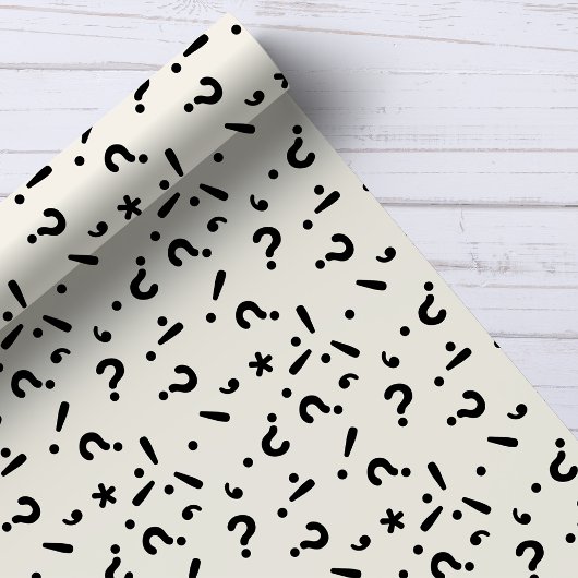 Frage Mark Funny Mystery Geschenkmuster Geschenkpapier